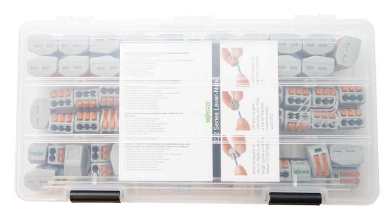 WAGO 222 Lever-Nuts 70pc Wire Connector Assortment Pack with Case - Image 2